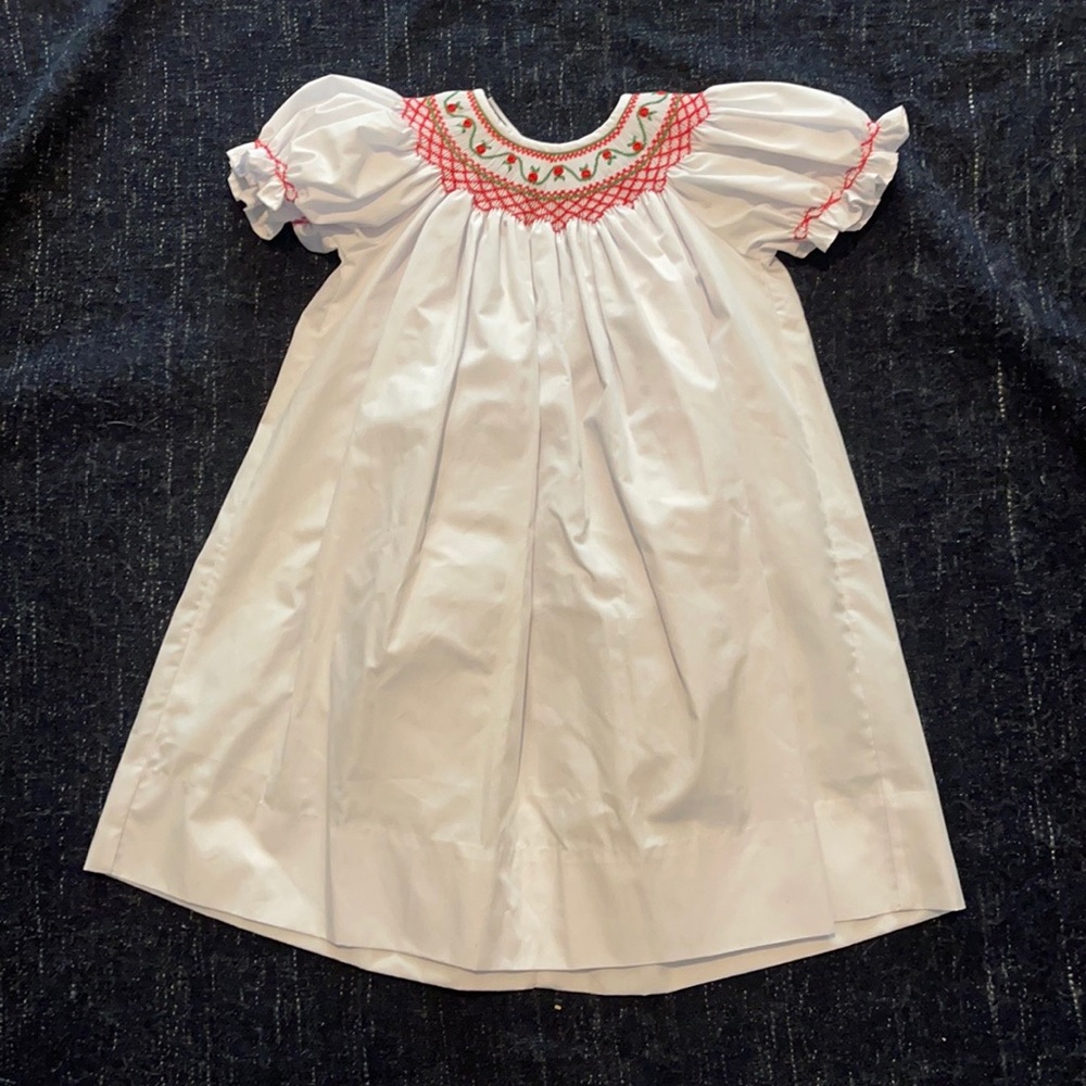 Cecil & Lou smocked apples 2t fabulous